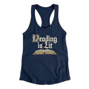 Reading Is Lit Women's Racerback Tank