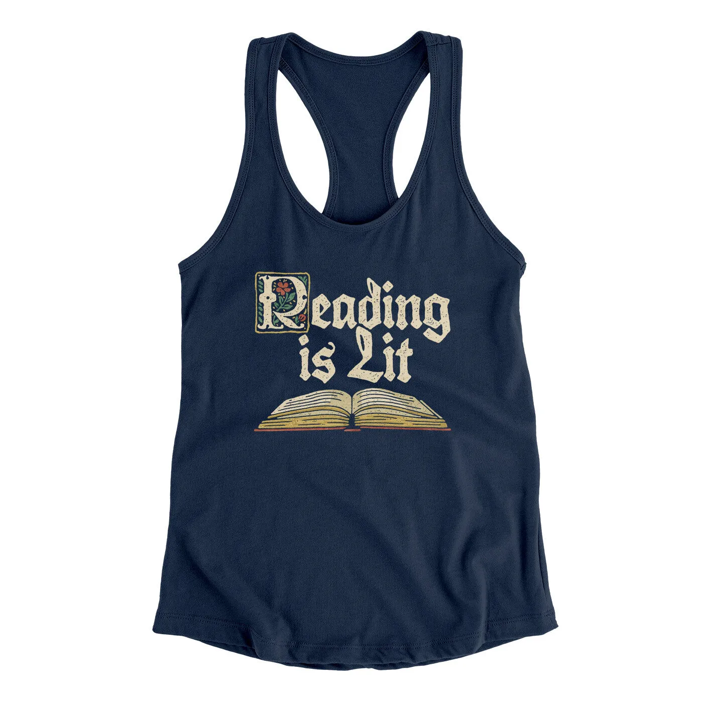 Reading Is Lit Women's Racerback Tank