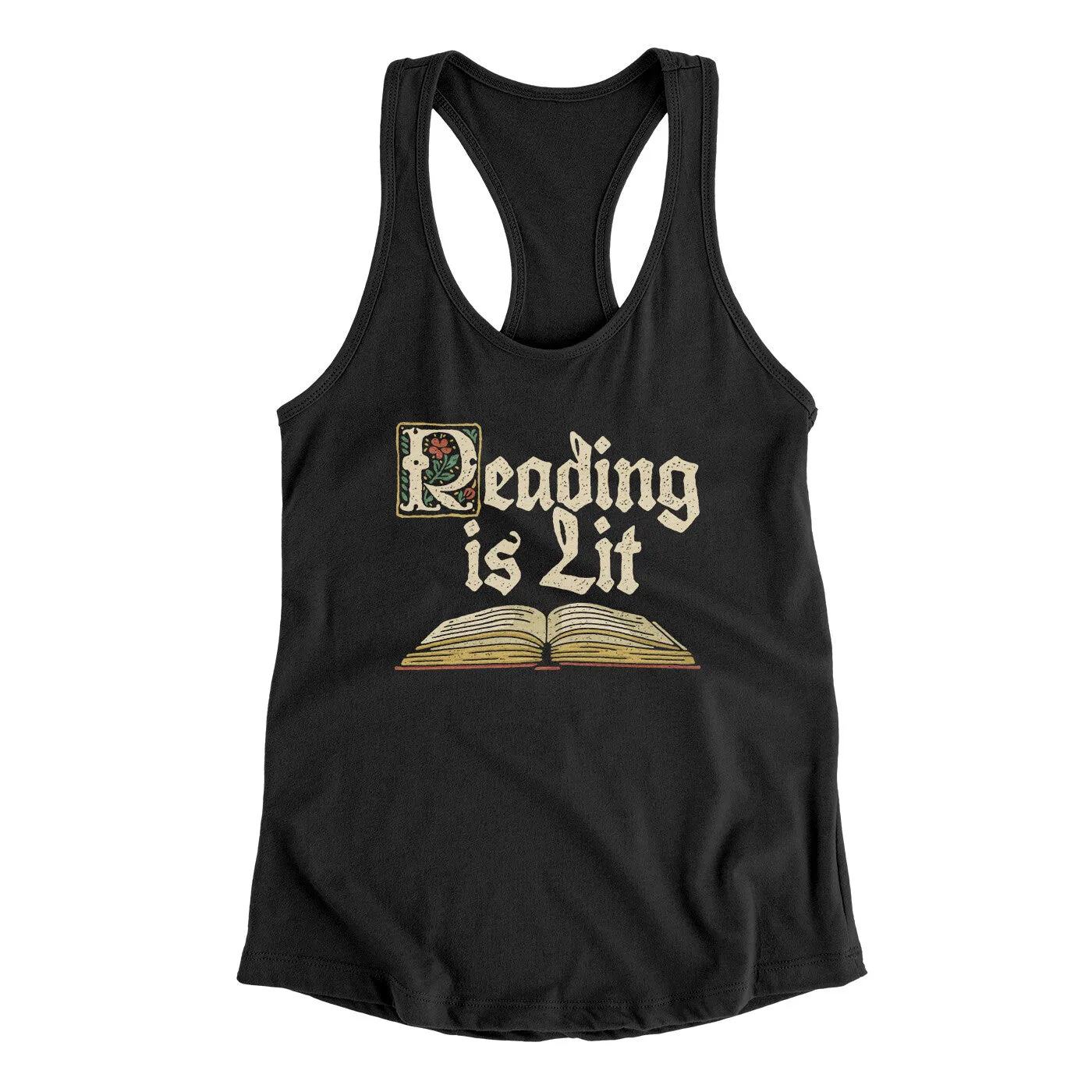 Reading Is Lit Women's Racerback Tank