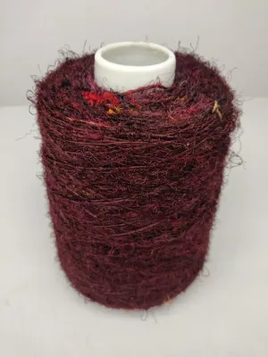 Recycled Sari Silk Yarn Prime - Deep Maroon