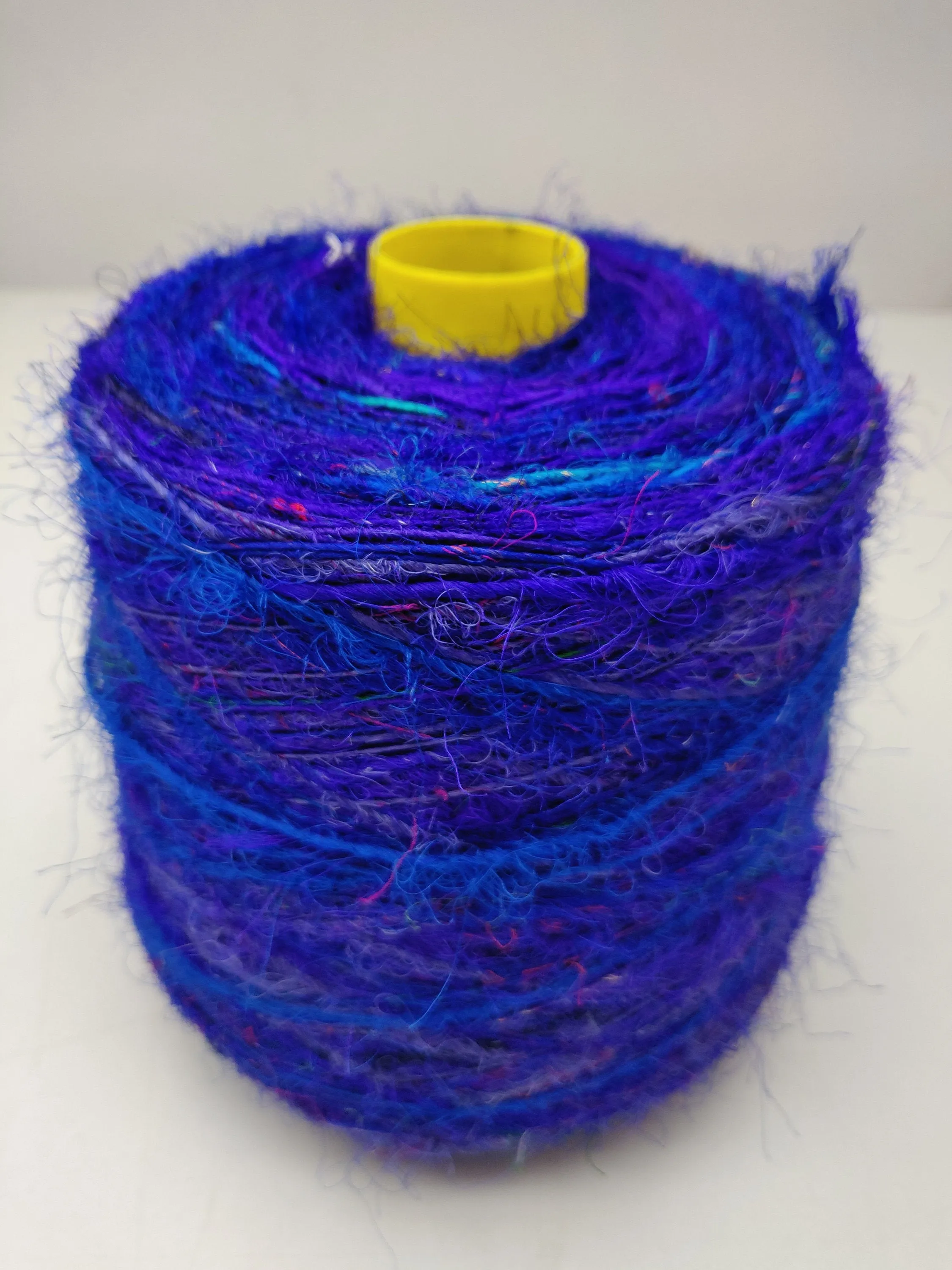 Recycled Sari Silk Yarn Prime - Navy Blue