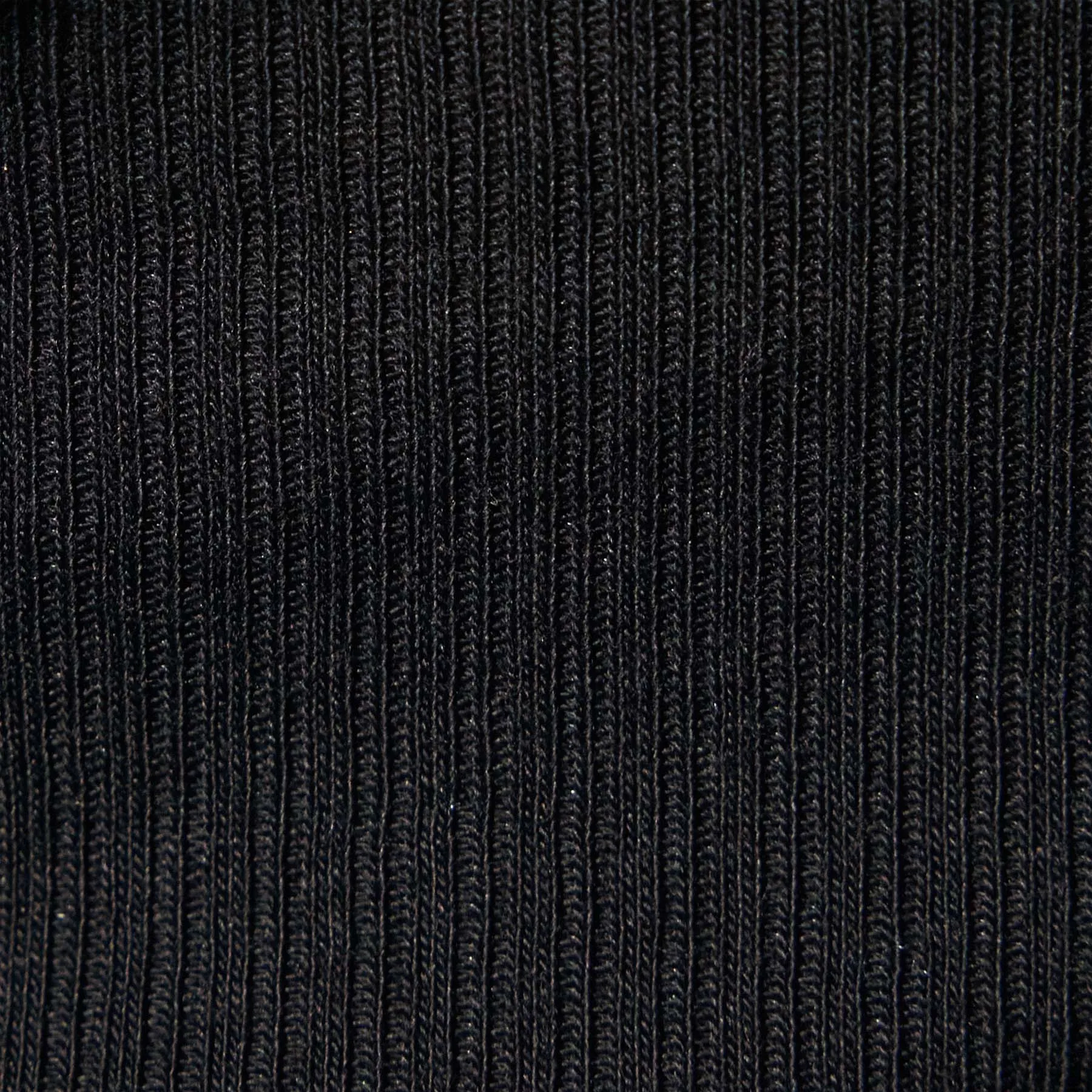 Ribbed High Neck Cami - Black