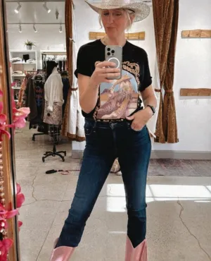 Rodeo Queen Lainey Wilson Black Tee