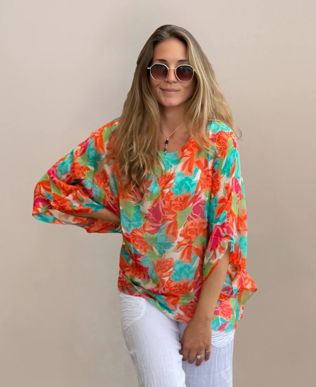 Roses Silk Top