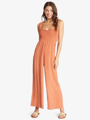 Roxy Womens Adventure Bound Woven Tank Jumpsuit