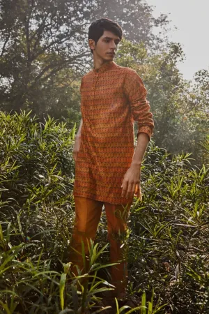 Rust Kurta Set