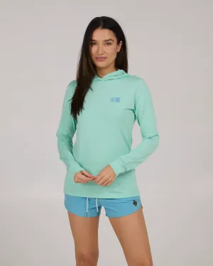 Salty Crew Womens Flagship Sunshirt Hoodie - Mint
