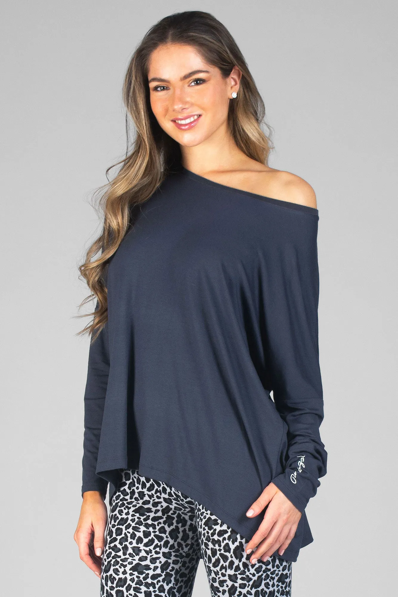 Script Long Sleeve Top