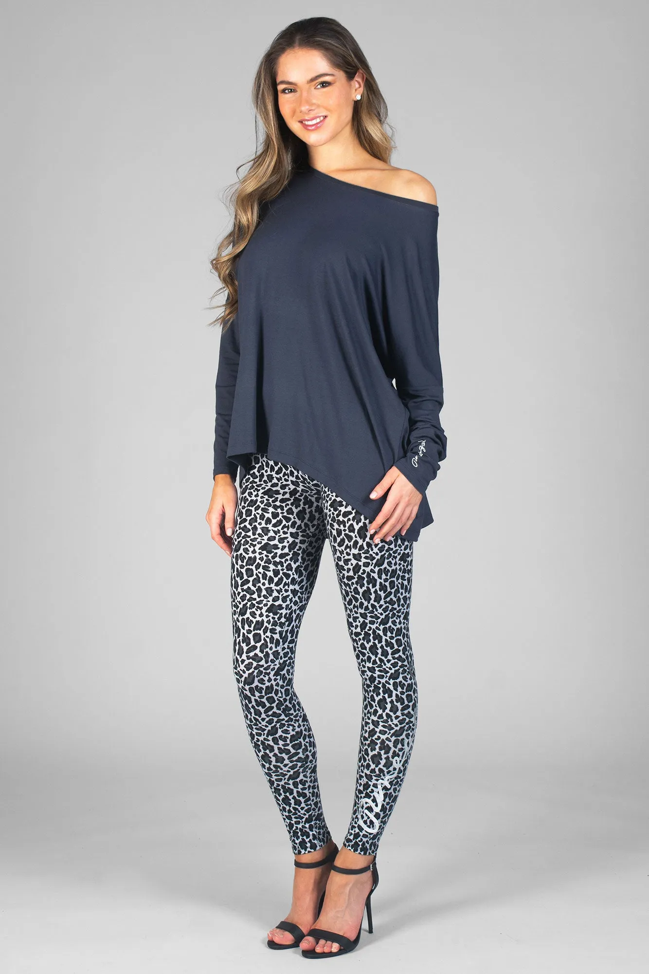 Script Long Sleeve Top