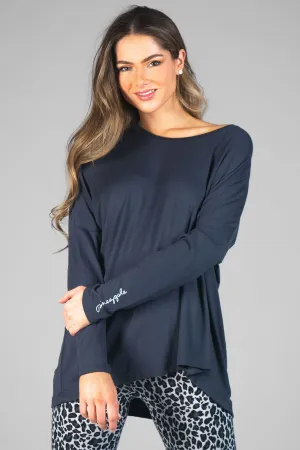 Script Long Sleeve Top