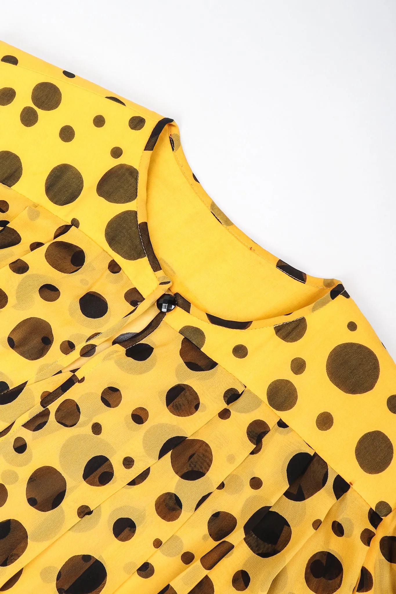 Silk Dot Dress & Sheer Jacket