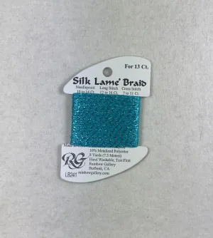Silk Lame Braid LB241 Scuba Blue