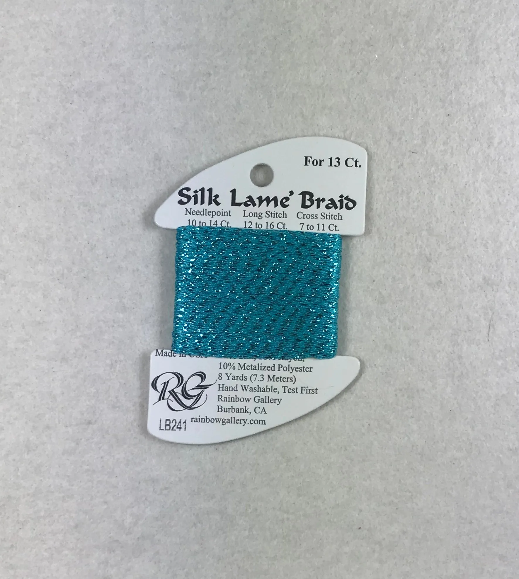 Silk Lame Braid LB241 Scuba Blue