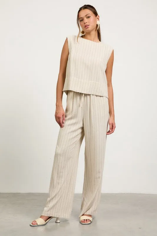 Sleeveless Striped Top