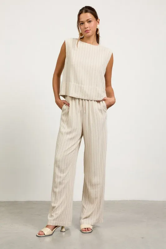 Sleeveless Striped Top