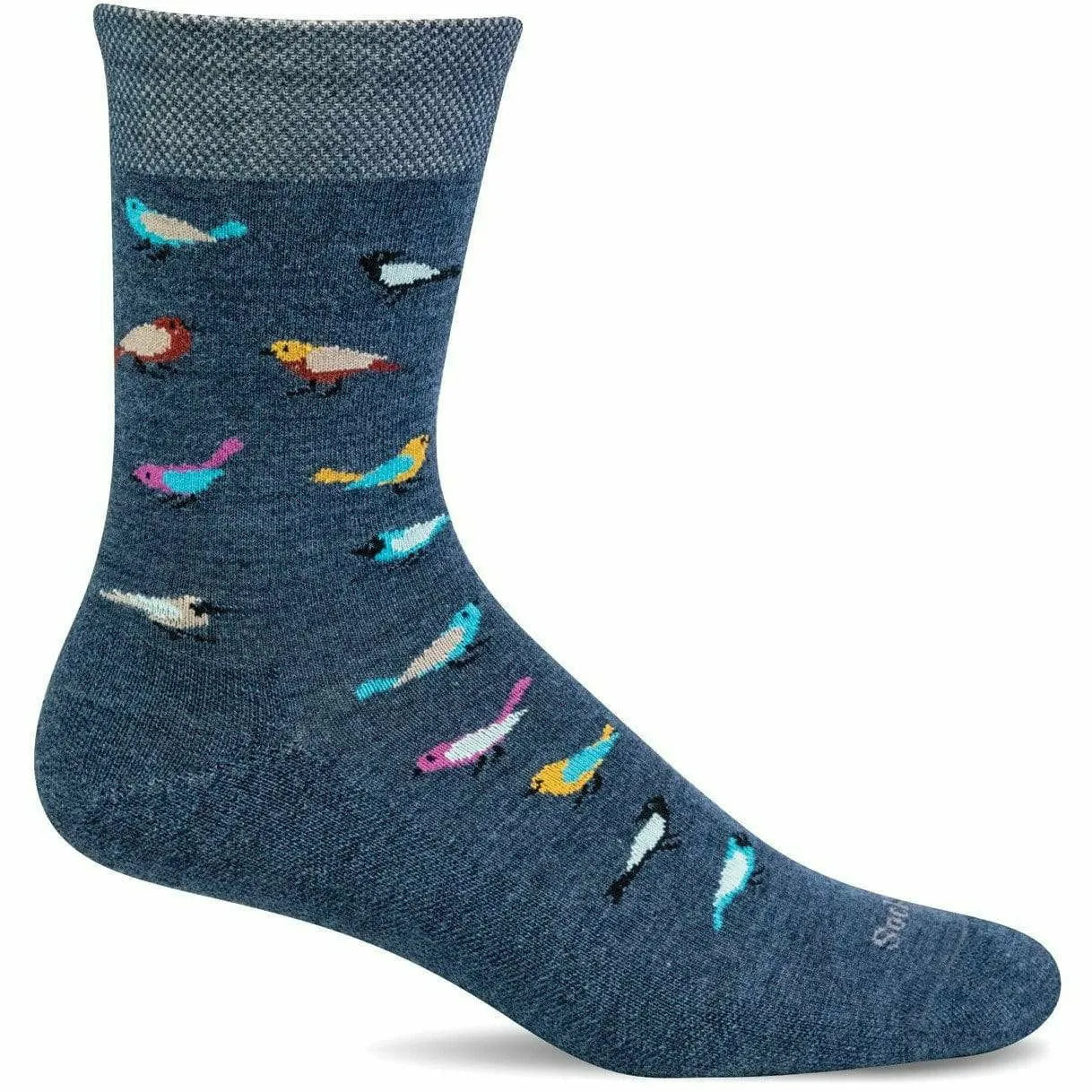 Sockwell Womens Audubon Essential Comfort Crew Socks