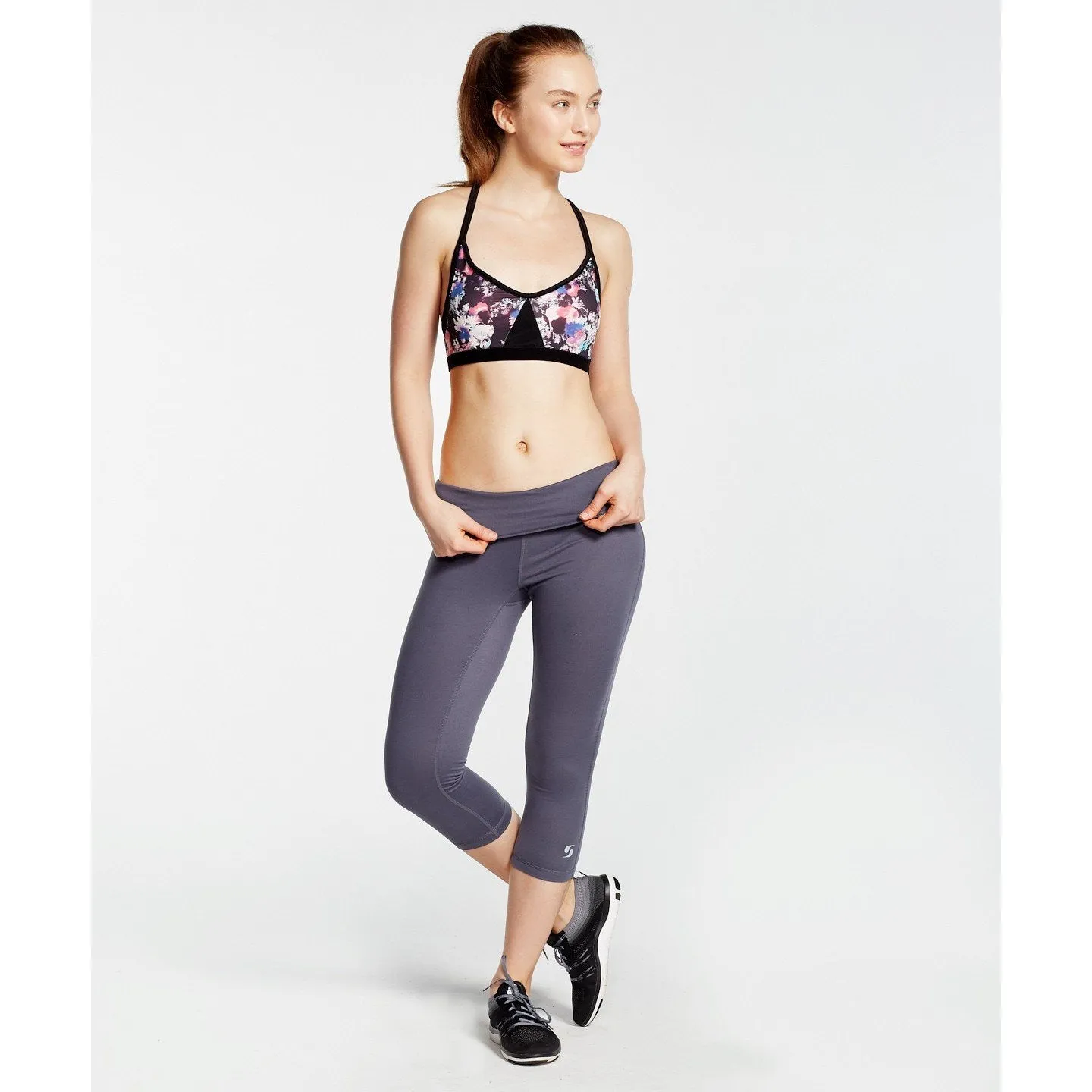 Soffe Women's Roll Down Capri 3pc Pack