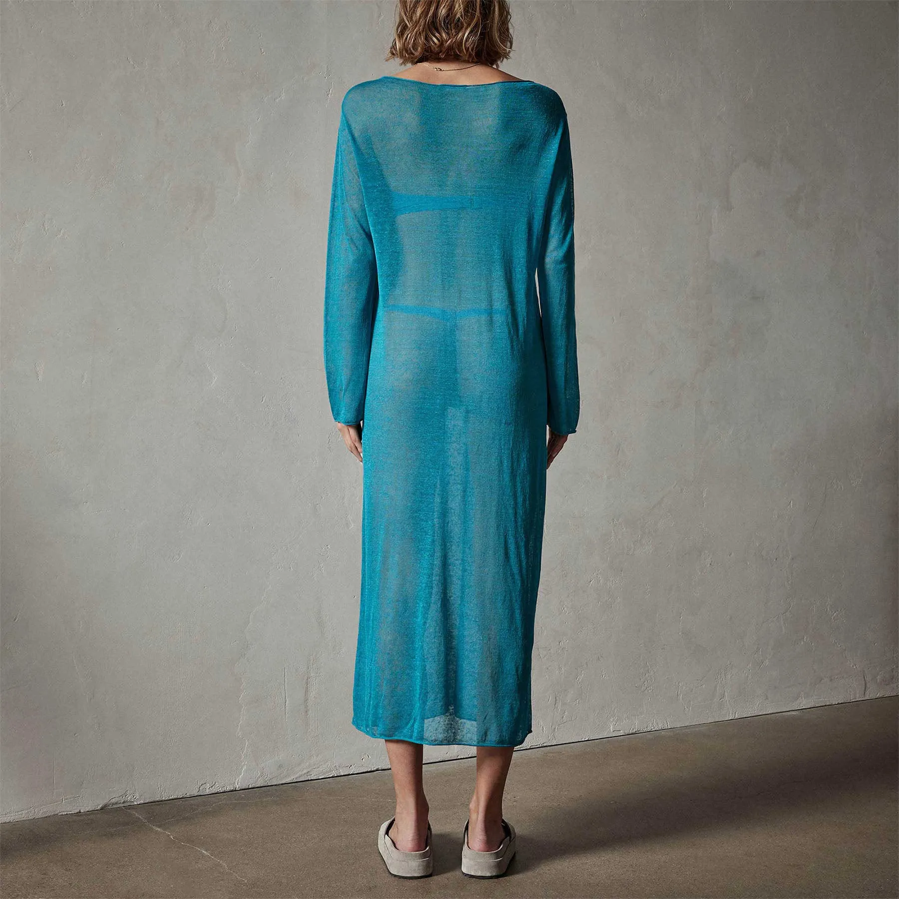 Soleil Linen Caftan - Jade