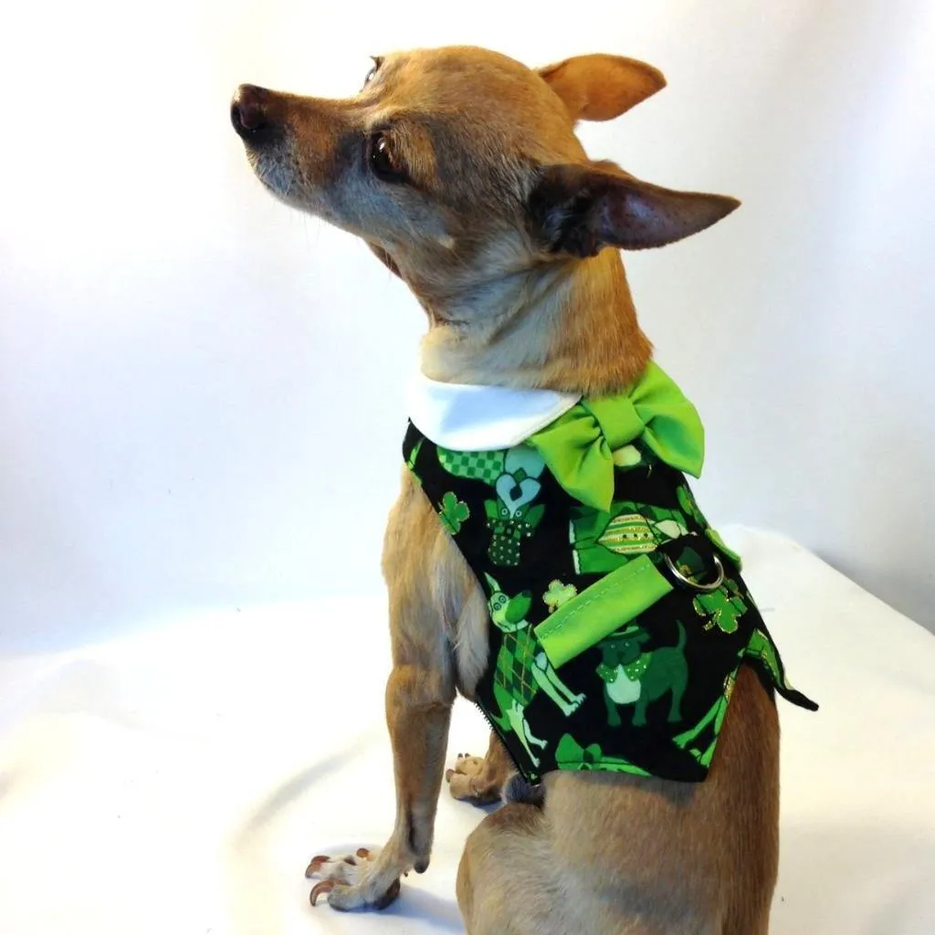 St. Patrick's Day Dog Vest With Built In Harness - 1 Small Left
