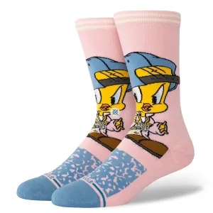 Stance X Looney Tunes Tweety Crew Socks - Pink