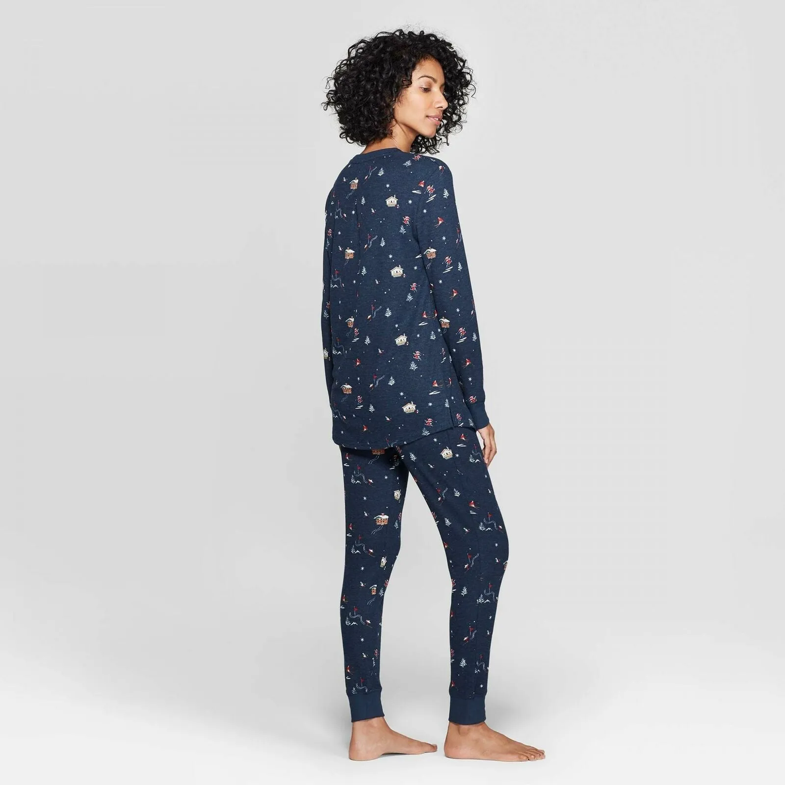 Stars Above Women's Thermal Sleep Pajama Set