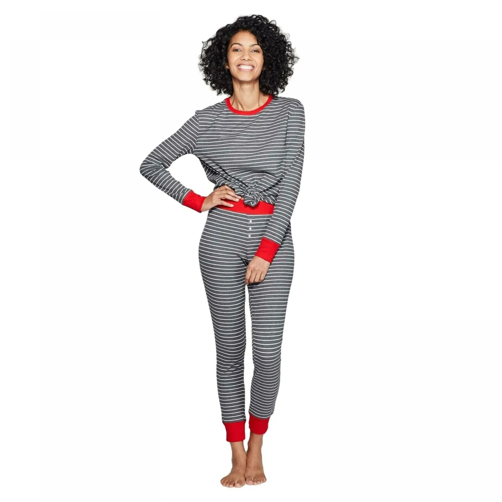 Stars Above Women's Thermal Sleep Pajama Set
