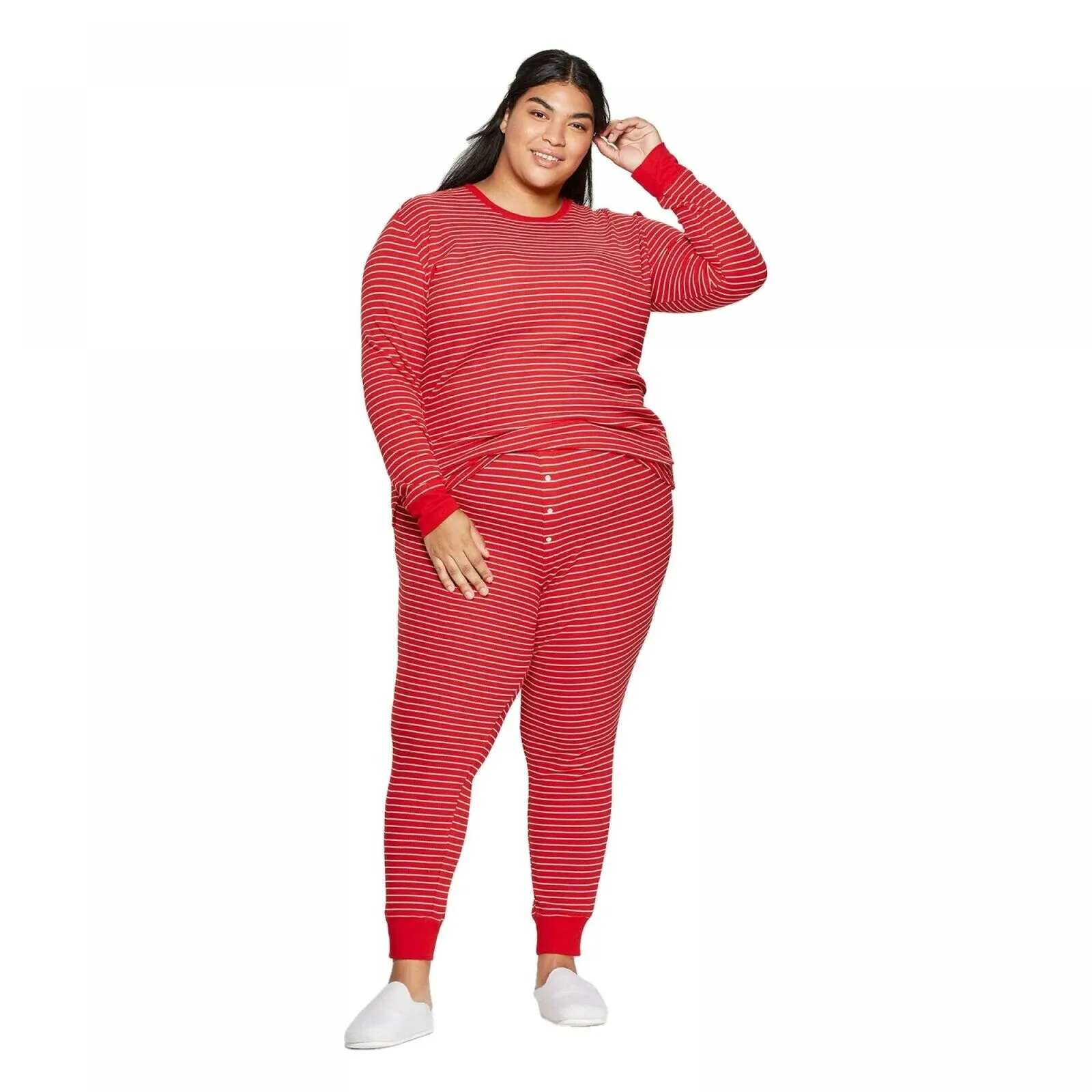 Stars Above Women's Thermal Sleep Pajama Set