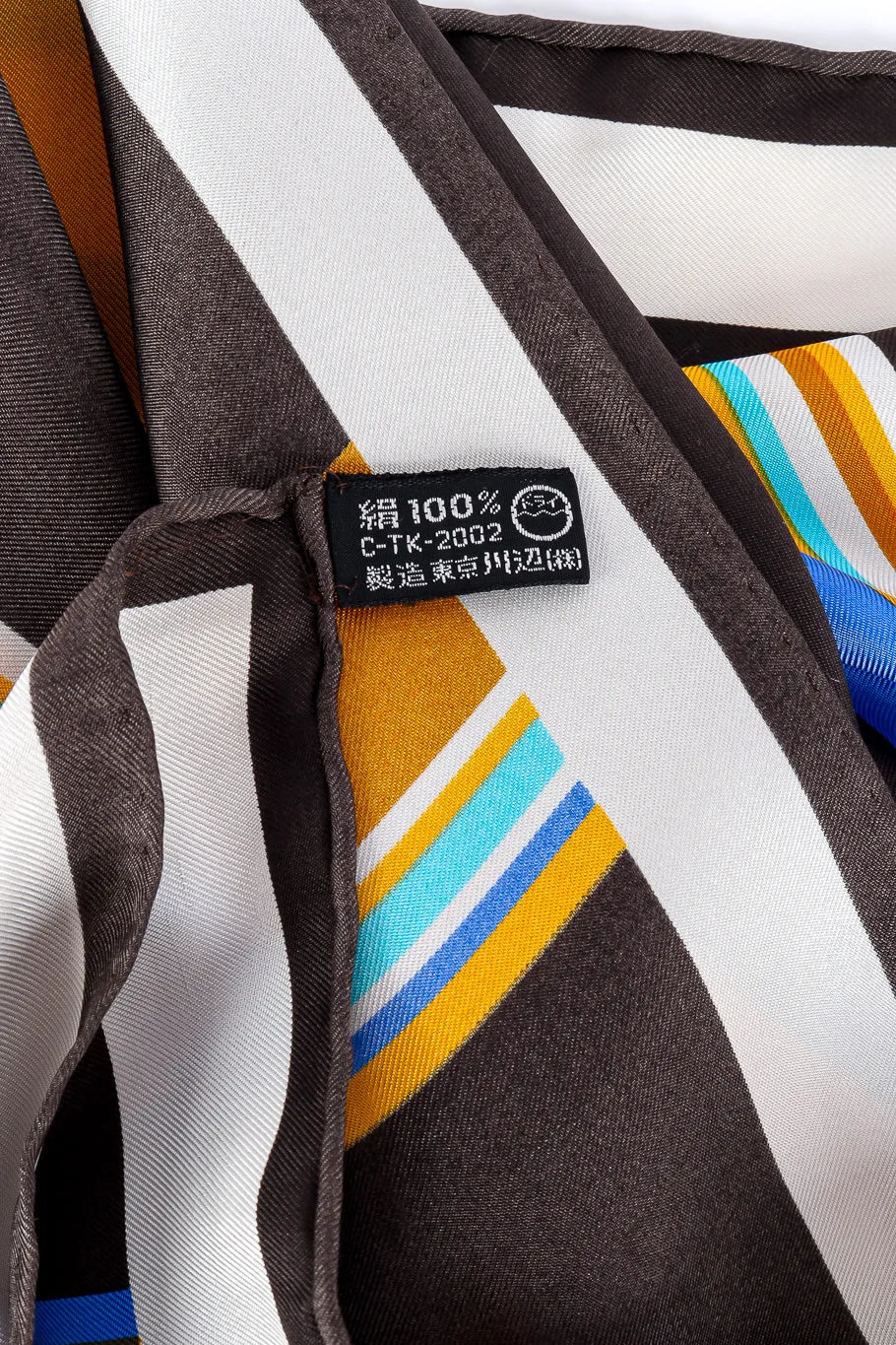 Striped Silk Scarf