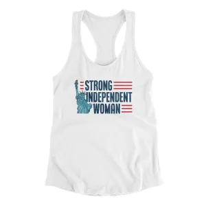 Strong Independent Woman Women's Racerback Tank