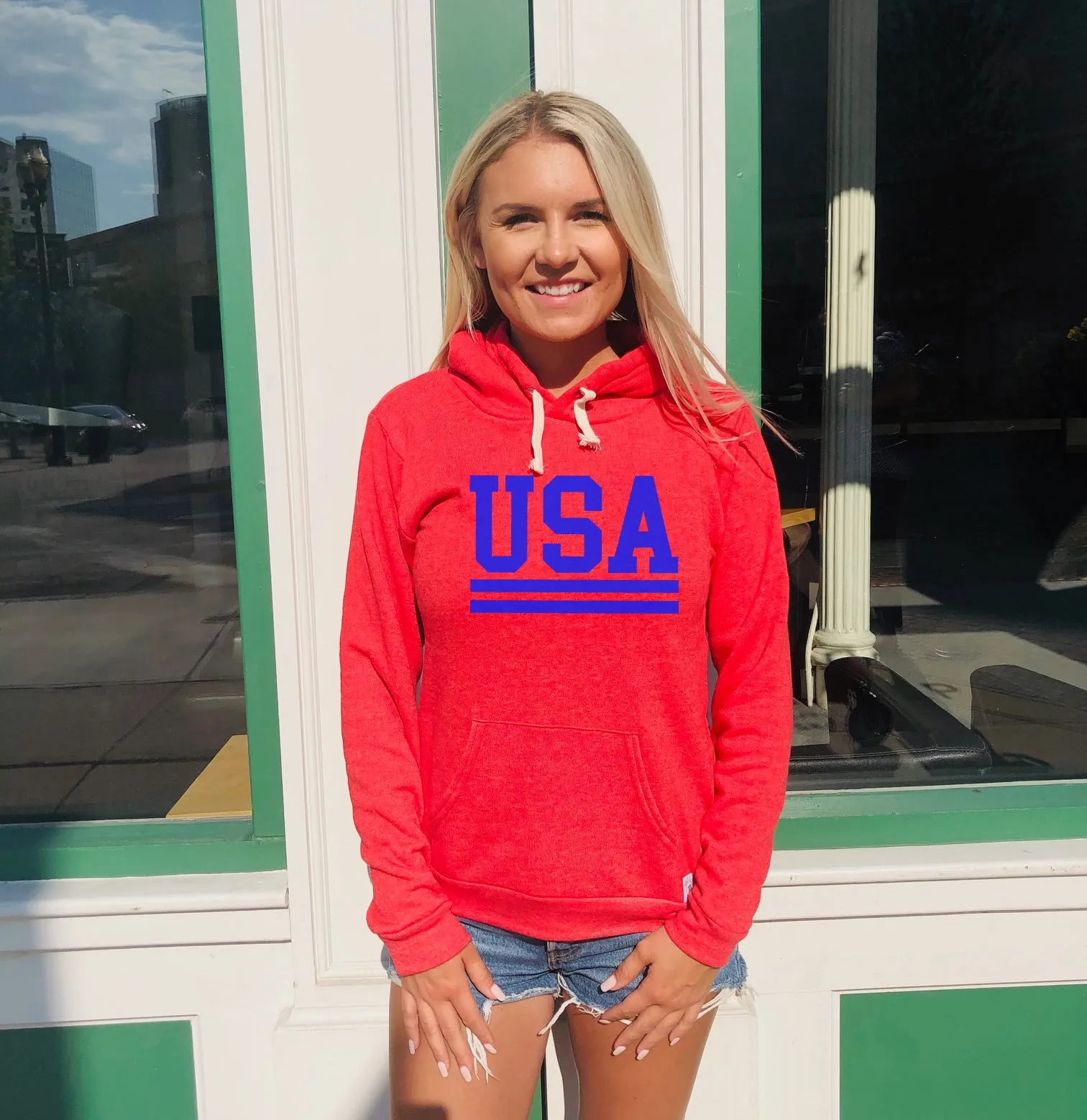 TEAM USA 4th of July Hoodie | Unisex Triblend Hoodie