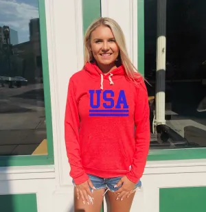 TEAM USA 4th of July Hoodie | Unisex Triblend Hoodie