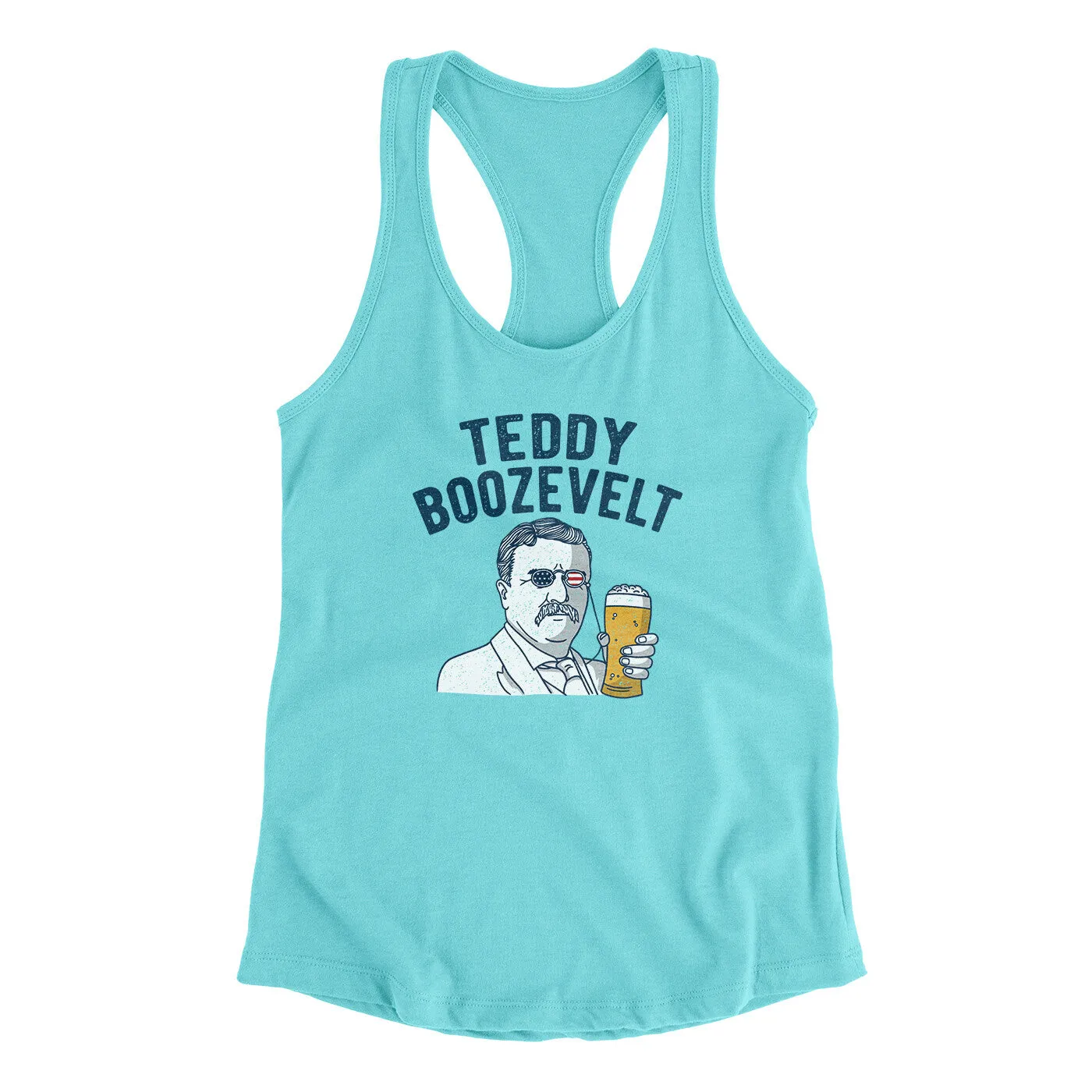 Teddy Boozevelt Women's Racerback Tank