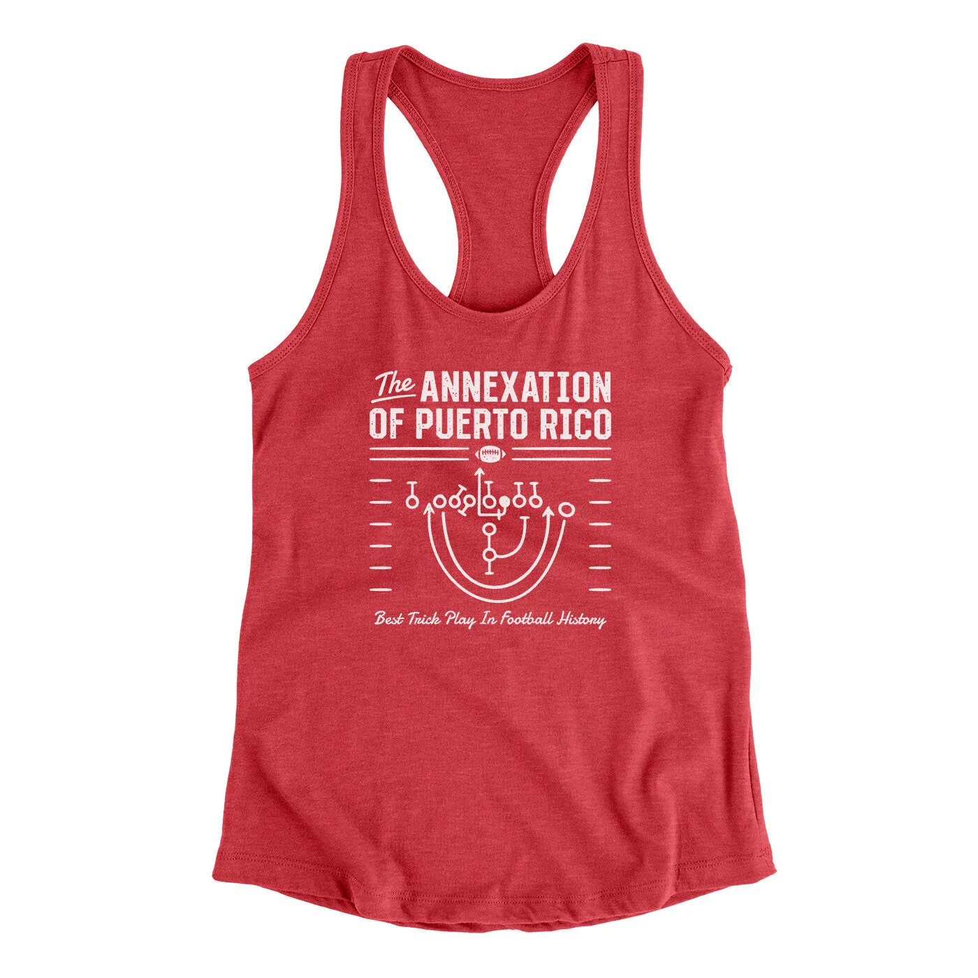 The Annexation Of Puerto Rico Women's Racerback Tank