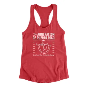 The Annexation Of Puerto Rico Women's Racerback Tank
