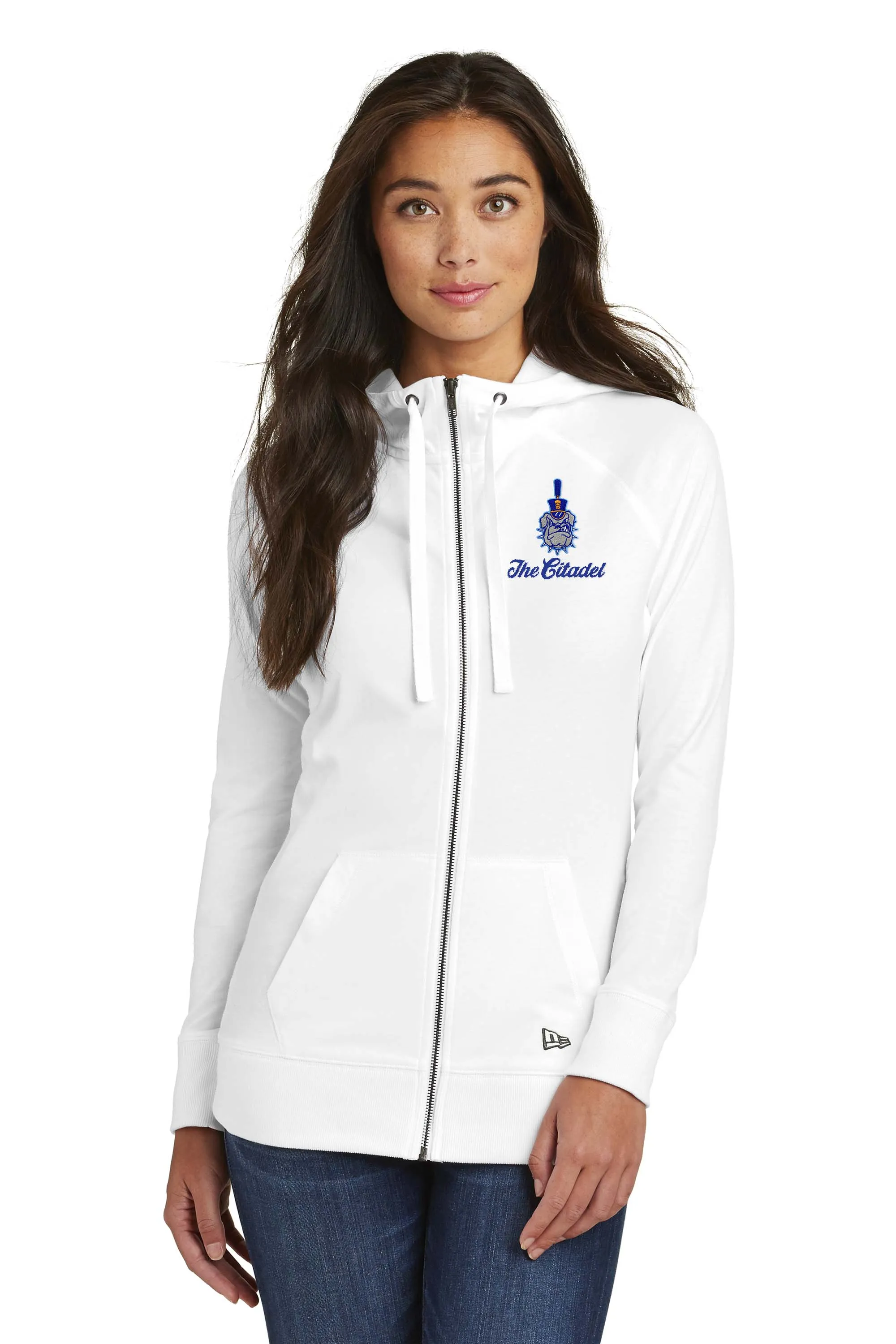 The Citadel Spike Ladies Sueded Cotton Blend Full-Zip Hoodie
