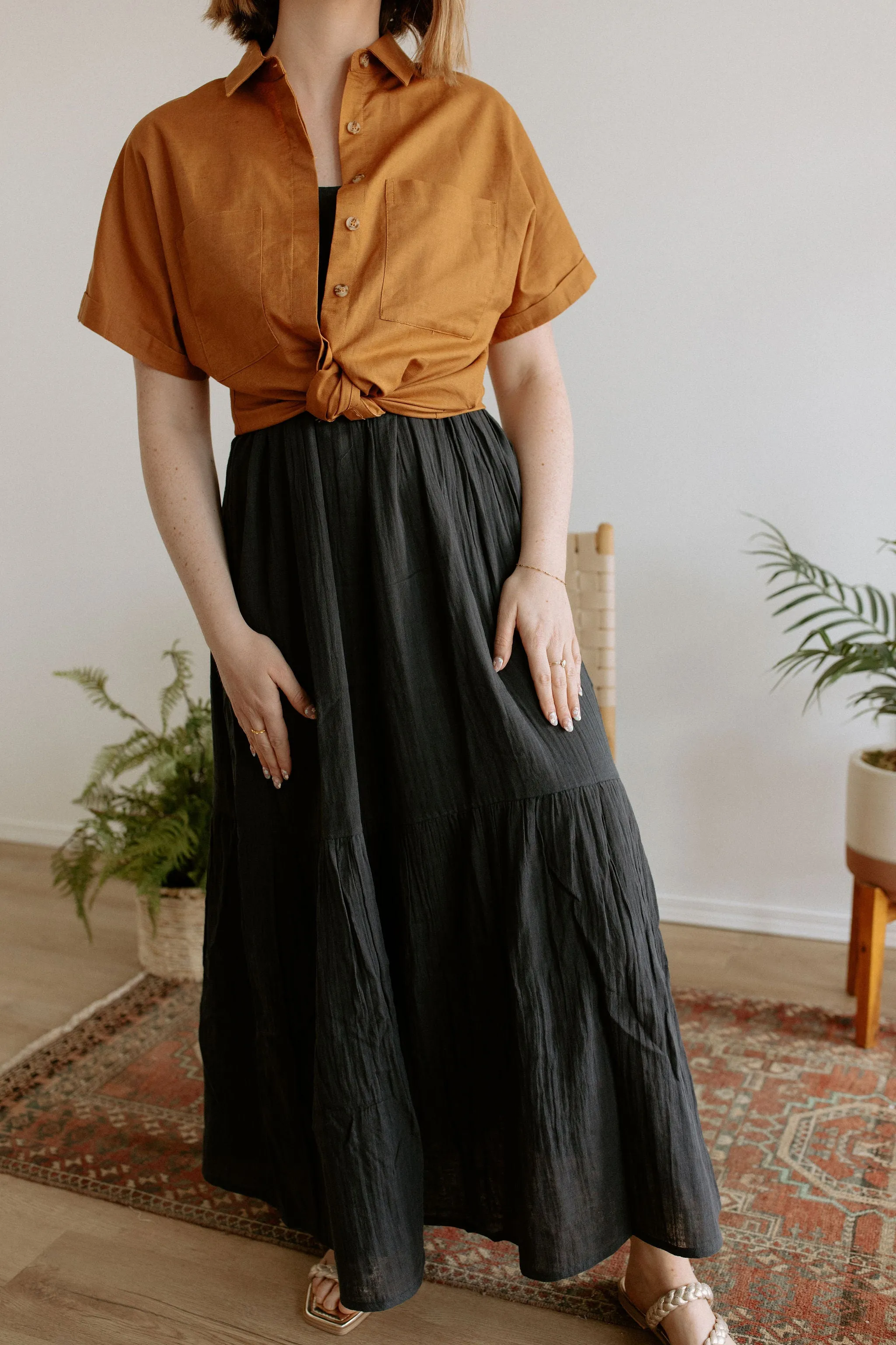 The Clary Shirt by FRNCH - Ochre