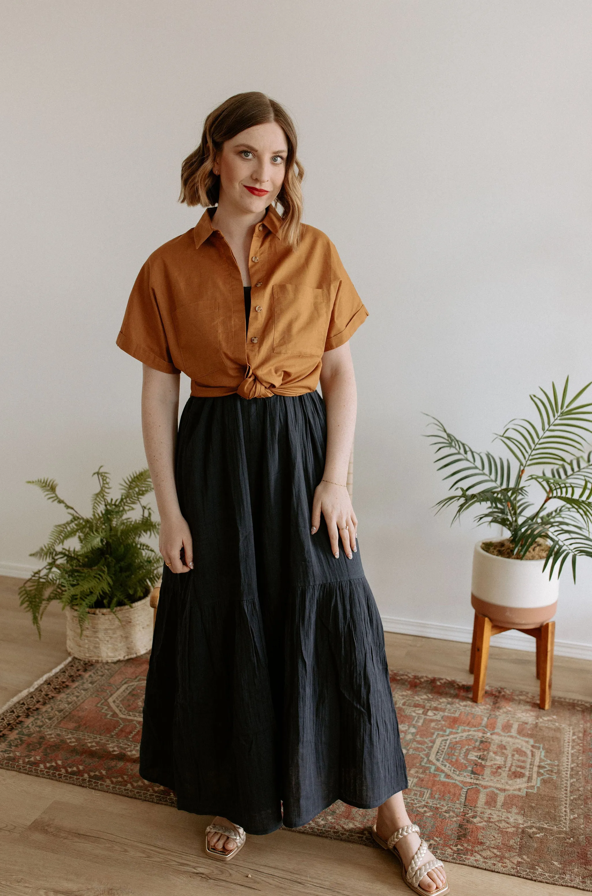The Clary Shirt by FRNCH - Ochre