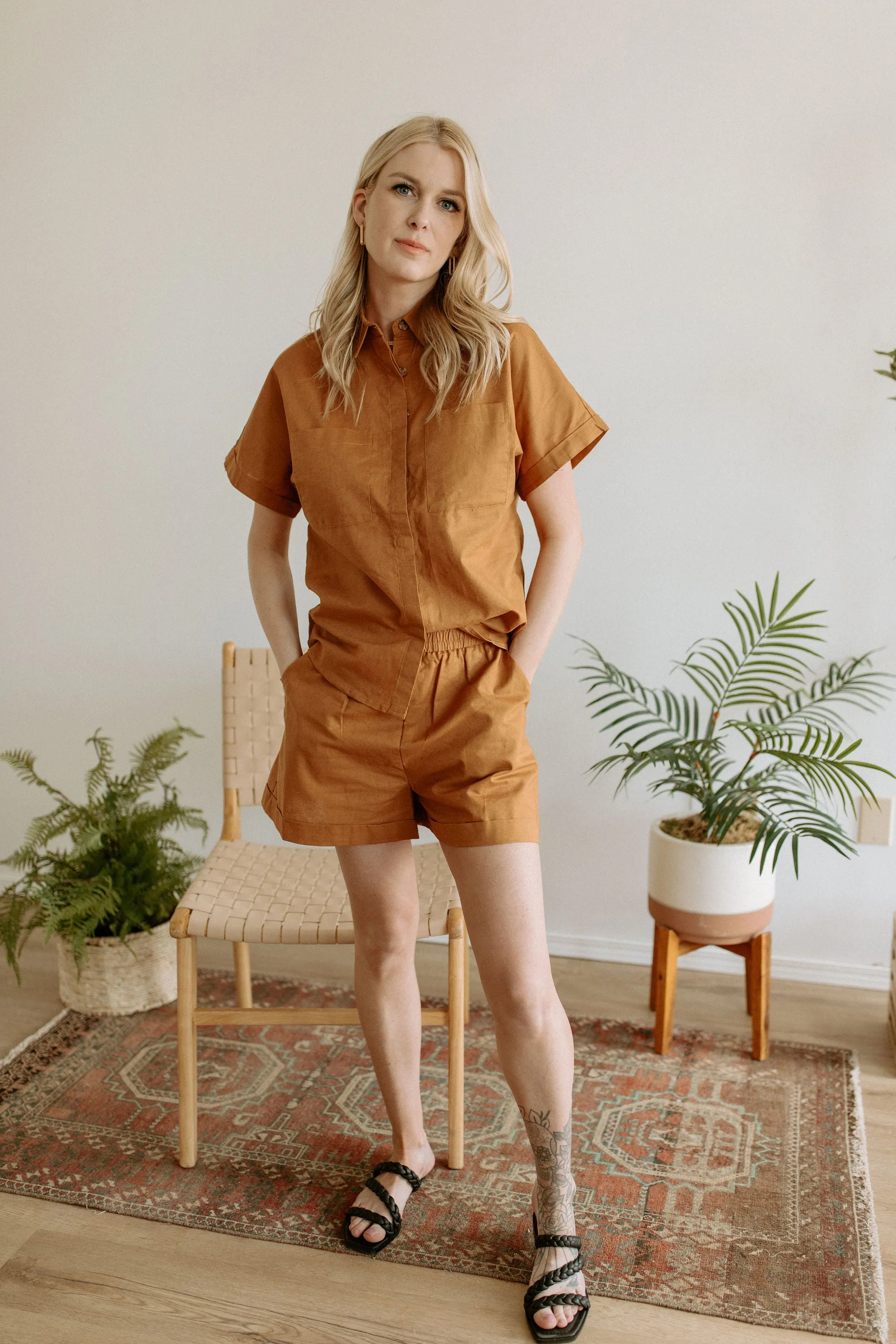 The Clary Shirt by FRNCH - Ochre