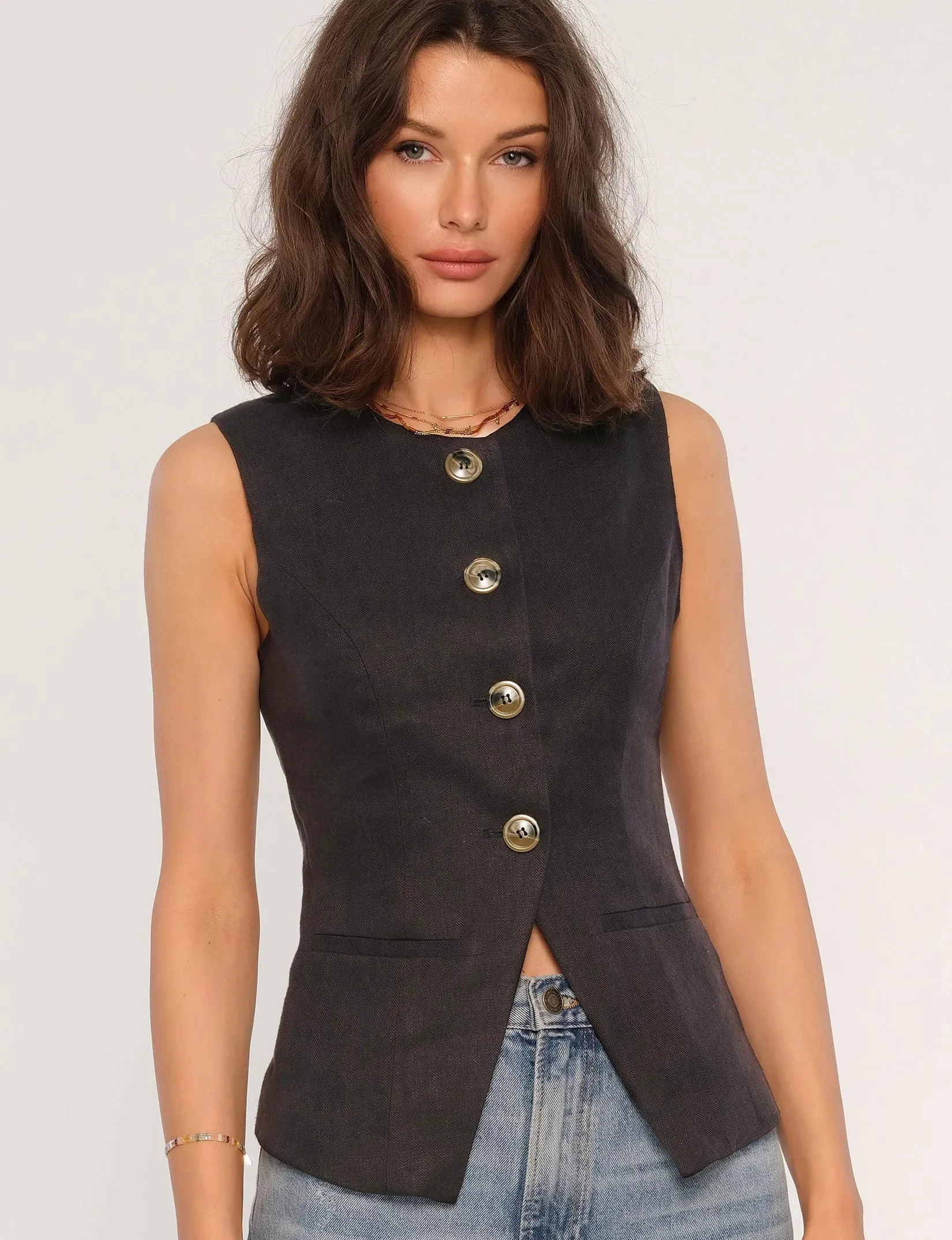 The Emerson Vest by Heartloom - Black
