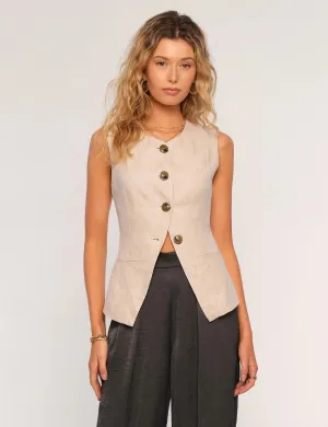 The Emerson Vest by Heartloom - Stone