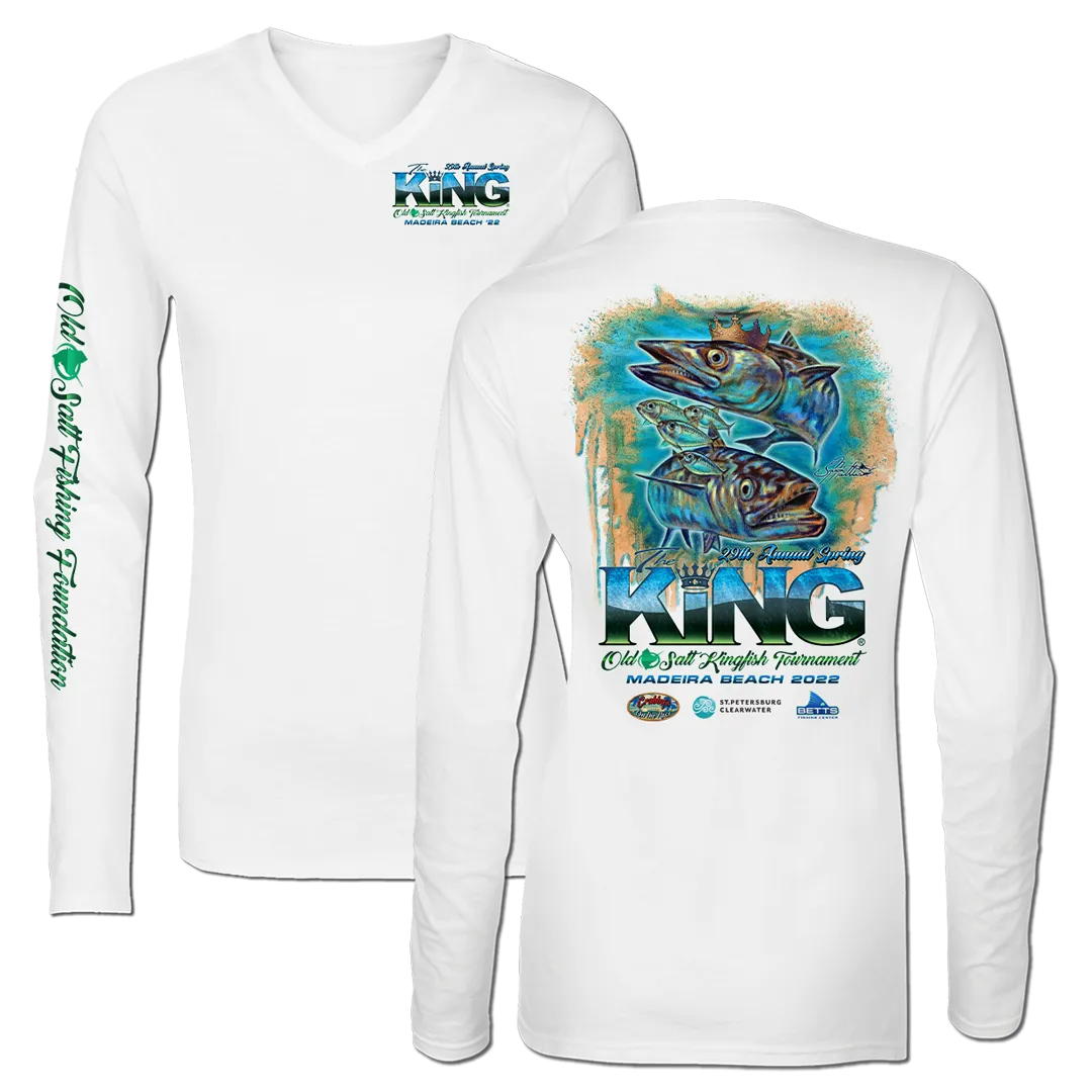 The KING - Spring 2022 - Ladies Long Sleeve Performance Shirt - White