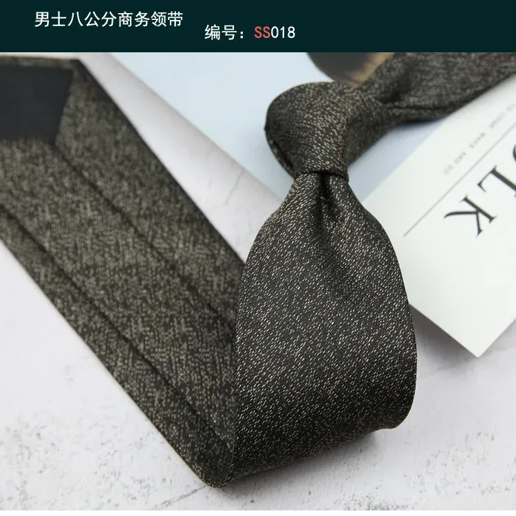 Tie Gravatas Fashion Wholesale Woven 8 cm Striped Necktie Wedding Accessories Blue Man Dot Fit Group Party Office Neck Ties