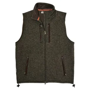 TOM BECKBE KNIT VEST - BLACK/OLIVE