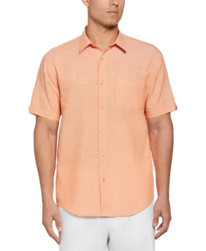 TravelSelect™ Linen-Blend One Pocket Shirt