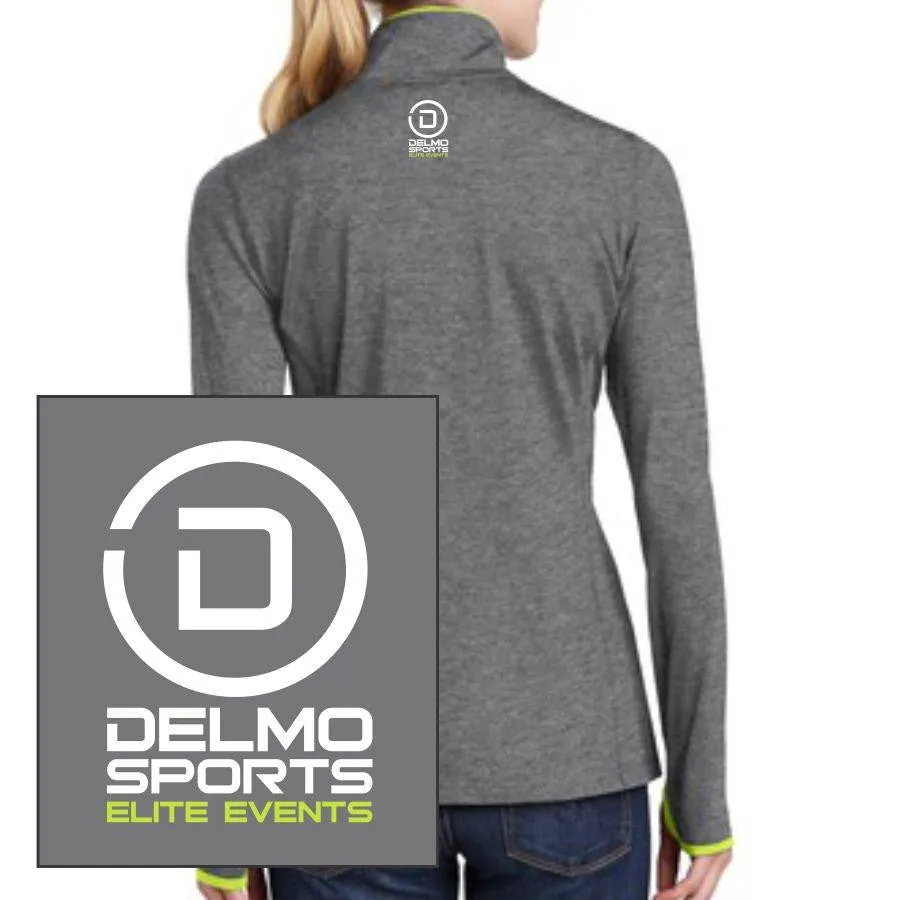 TRI AC Women's Zip Jacket -Grey/Green- Embr.