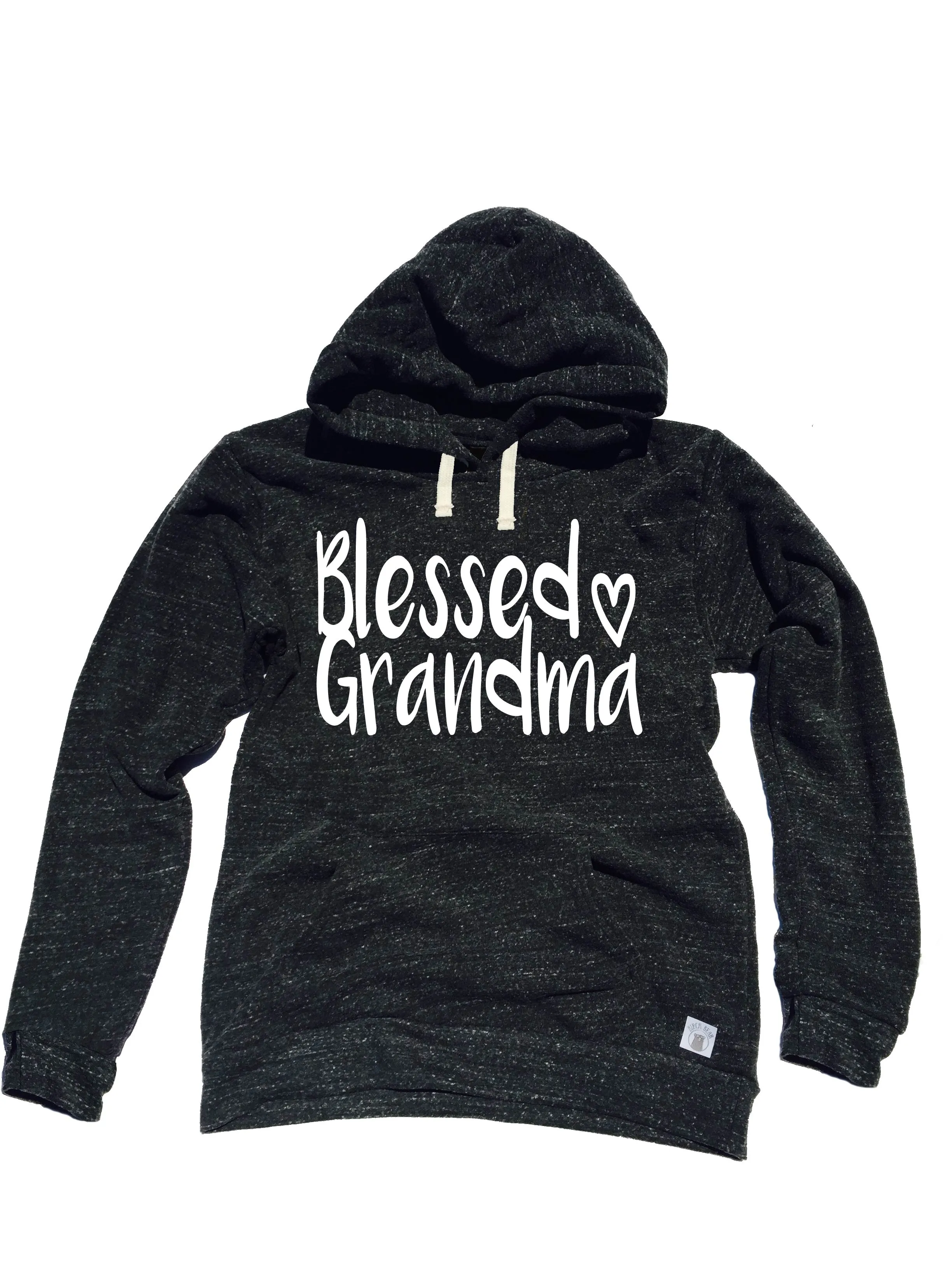 Triblend Fleece Pullover Hoodie Blessed Grandma - Sweatshirt For Grandma - Gift For Grandma