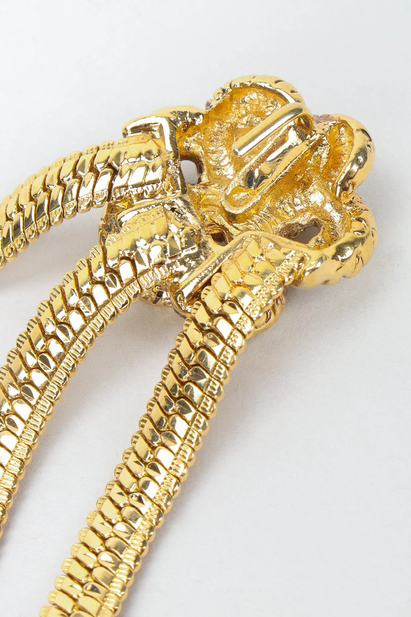 Triple Drape Rosette Chain Belt