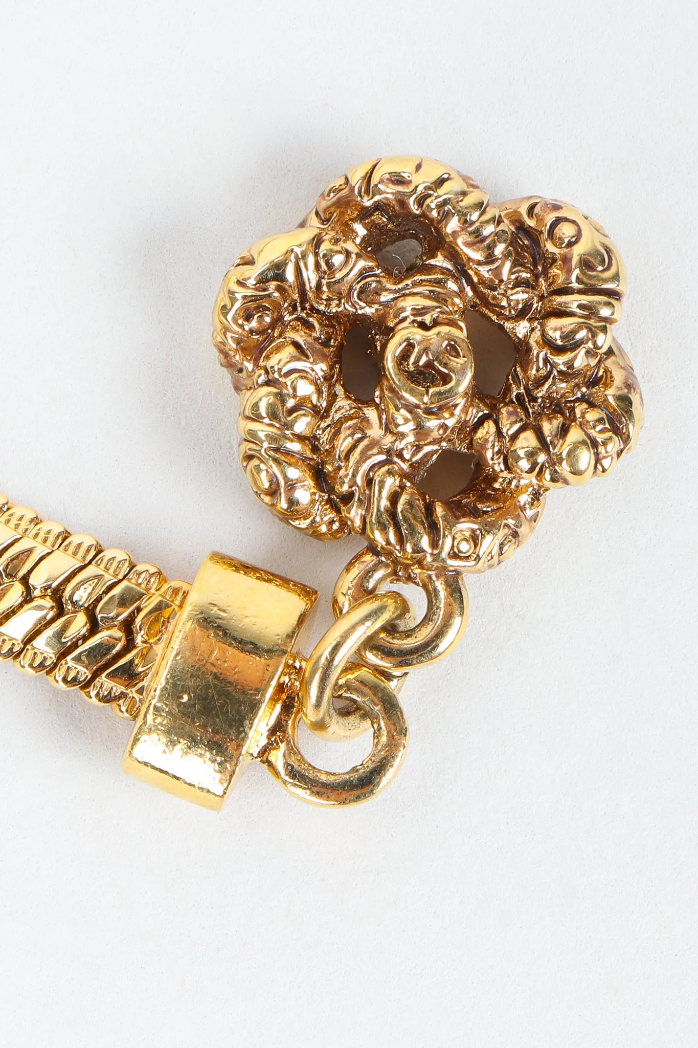 Triple Drape Rosette Chain Belt
