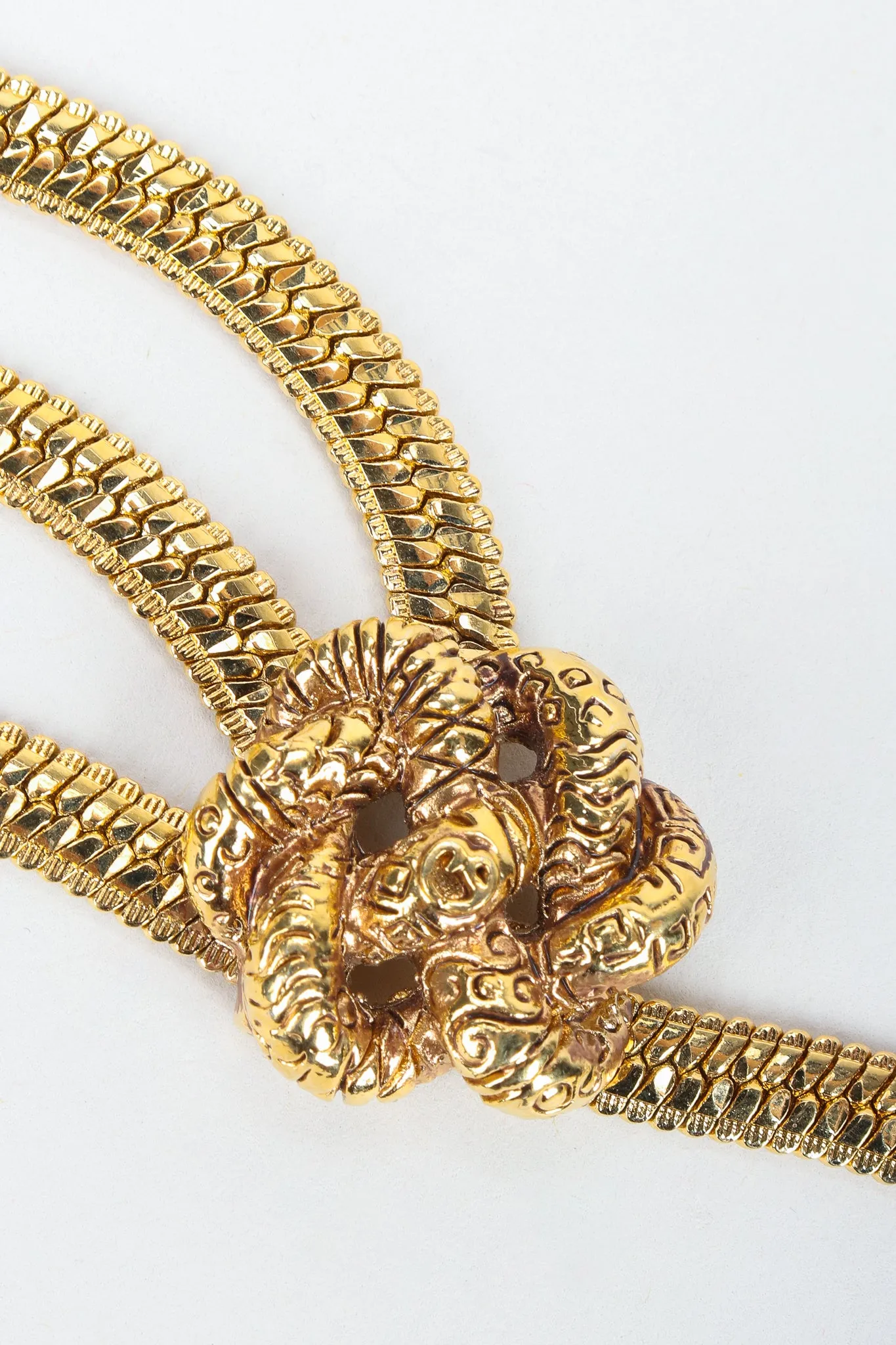 Triple Drape Rosette Chain Belt