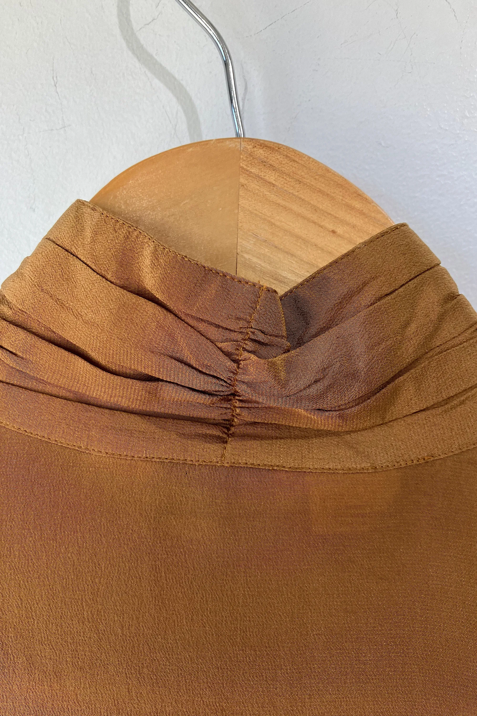 Vintage Kenar Brown Silk Shirt